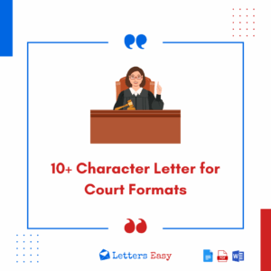 Character Letter to Judge with 15+ Examples, Sample Templates, Tips