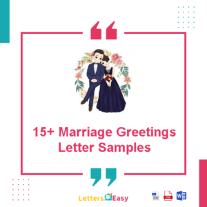 15+ Marriage Greetings Letter Samples