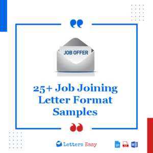 25+ Job Joining Letter Format - Wording Ideas & Samples