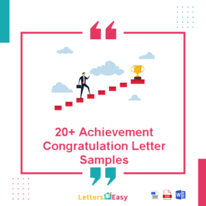 Achievement Congratulation Letter
