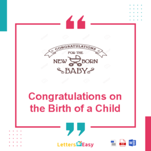 Congratulations on the Birth of a Child