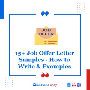15+ Job Offer Letter Samples - How to Write & Examples
