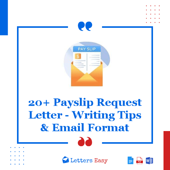 20+ Payslip Request Letter - Writing Tips & Email Format