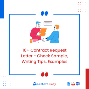 10+ Contract Request Letter - Check Sample, Writing Tips, Examples