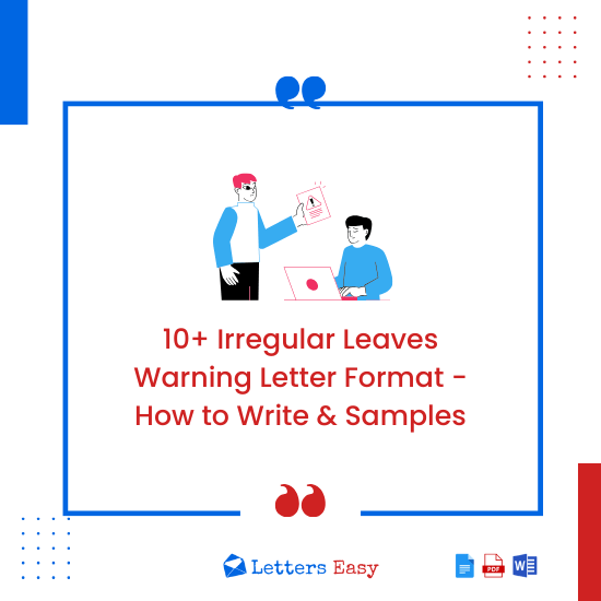 10+ Irregular Leaves Warning Letter Format - How to Write & Samples