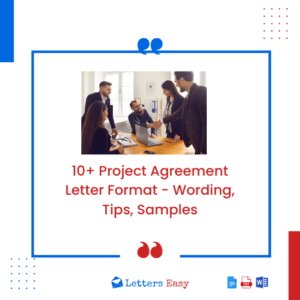 10+ Project Agreement Letter Format - Wording, Tips, Samples