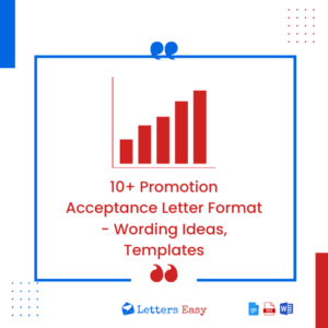 10+ Promotion Acceptance Letter Format - Wording Ideas, Templates