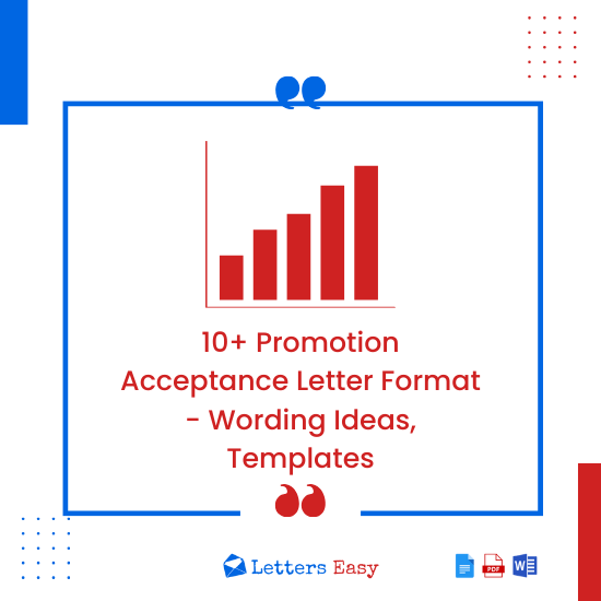 10+ Promotion Acceptance Letter Format - Wording Ideas, Templates