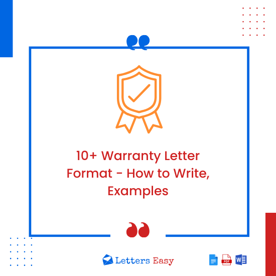 10+ Warranty Letter Format - How to Write, Examples