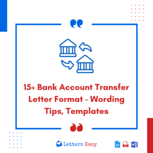 15+ Bank Account Transfer Letter Form