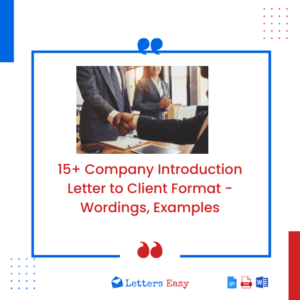 15+ Company Introduction Letter to Client Format - Wordings, Examples