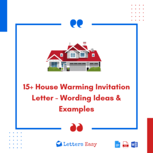 15+ House Warming Invitation Letter - Wording Ideas & Examples
