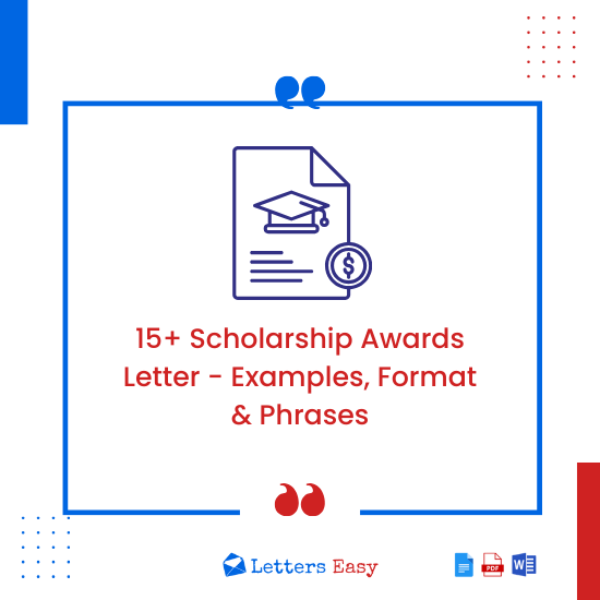 15+ Scholarship Awards Letter - Examples, Format & Phrases