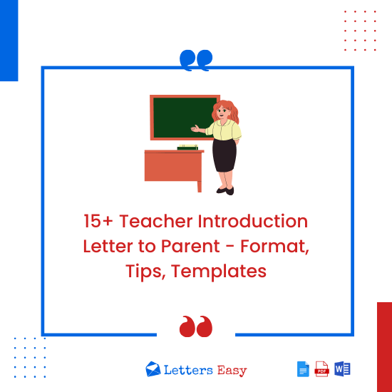 15+ Teacher Introduction Letter to Parent - Format, Tips, Templates