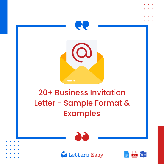 20+ Business Invitation Letter - Sample Format & Examples