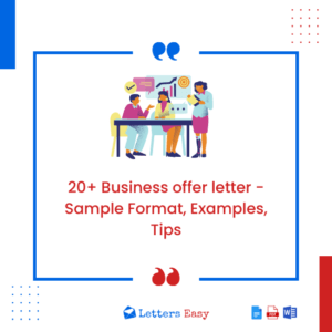 20+ Business offer letter - Sample Format, Examples, Tips