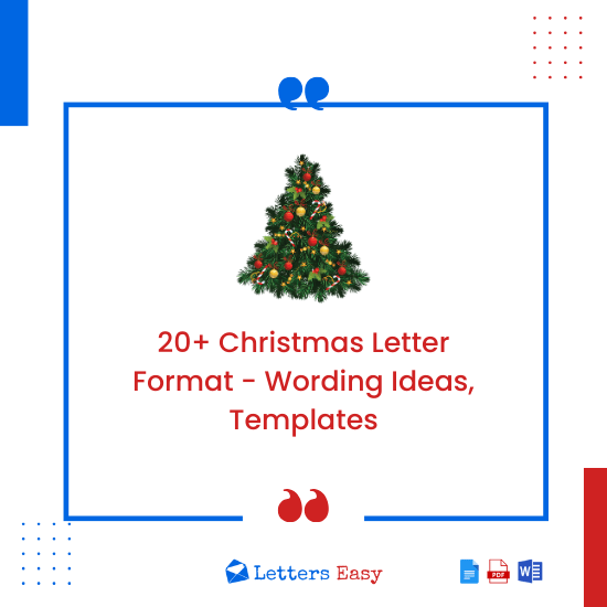 20+ Christmas Letter Format - Wording Ideas, Templates