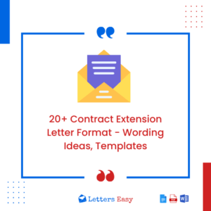 20+ Contract Extension Letter Format - Wording Ideas, Templates