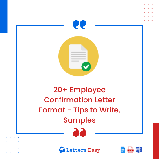 20+ Employee Confirmation Letter Format - Tips to Write, Samples