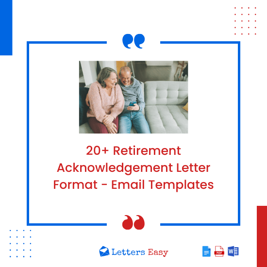 20+ Retirement Acknowledgement Letter Format - Email Templates