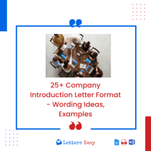 25+ Company Introduction Letter Format - Wording Ideas, Examples