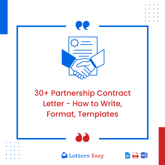 30+ Partnership Contract Letter - How to Write, Format, Templates