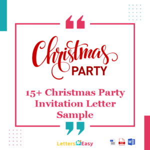 Christmas Party Invitation Letter
