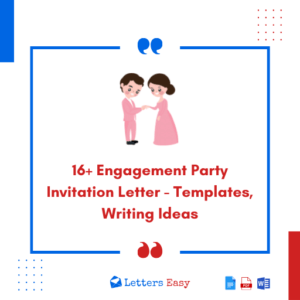 16+ Engagement Party Invitation Letter - Templates, Writing Ideas