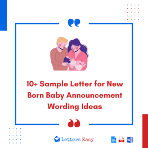 10+ Sample Letter for New Born Baby Announcement Wording Ideas