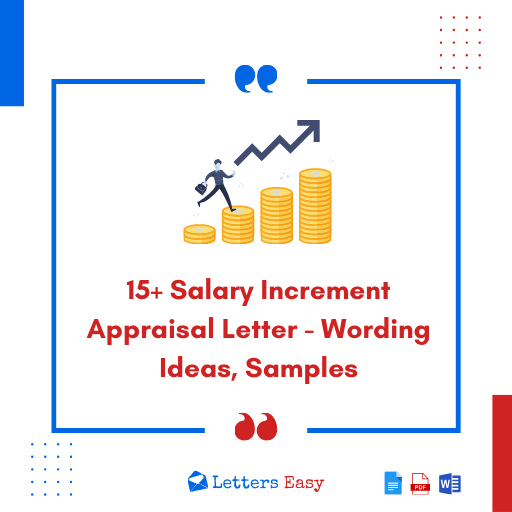 15+ Salary Increment Appraisal Letter - Wording Ideas, Samples