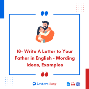 18+ Write A Letter to Your Father in English - Wording Ideas, Examples