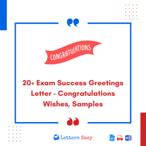 20+ Exam Success Greetings Letter - Congratulations Wishes, Samples
