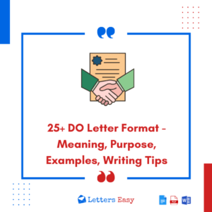25+ DO Letter Format - Meaning, Purpose, Examples, Writing Tips