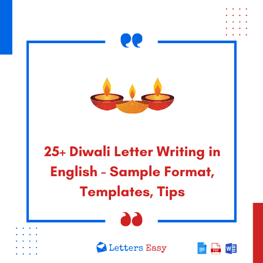 25+ Diwali Letter Writing in English - Sample Format, Templates, Tips