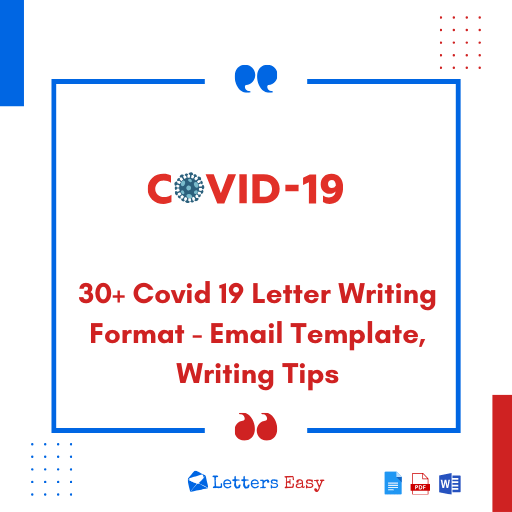 30+ Covid 19 Letter Writing Format - Email Template, Writing Tips
