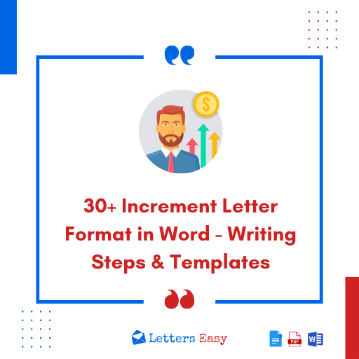 30+ Increment Letter Format in Word - Writing Steps & Templates