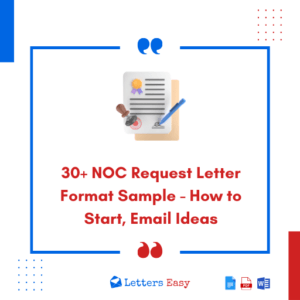 30+ NOC Request Letter Format Sample - How to Start, Email Ideas