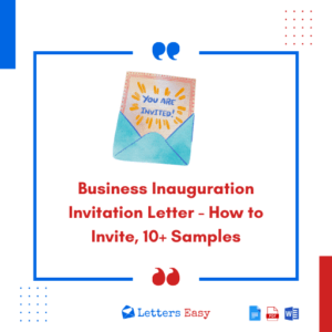 Business Inauguration Invitation Letter - How to Invite, 10+ Samples