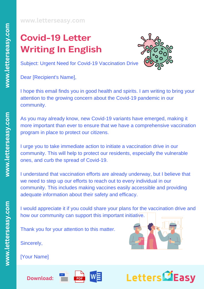 Covid-19 Letter Writing In English - Email Template, Sample, Writing Tips
