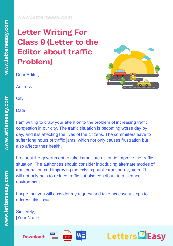 Letter Writing For Class 9 - Email Template, Samples, Example