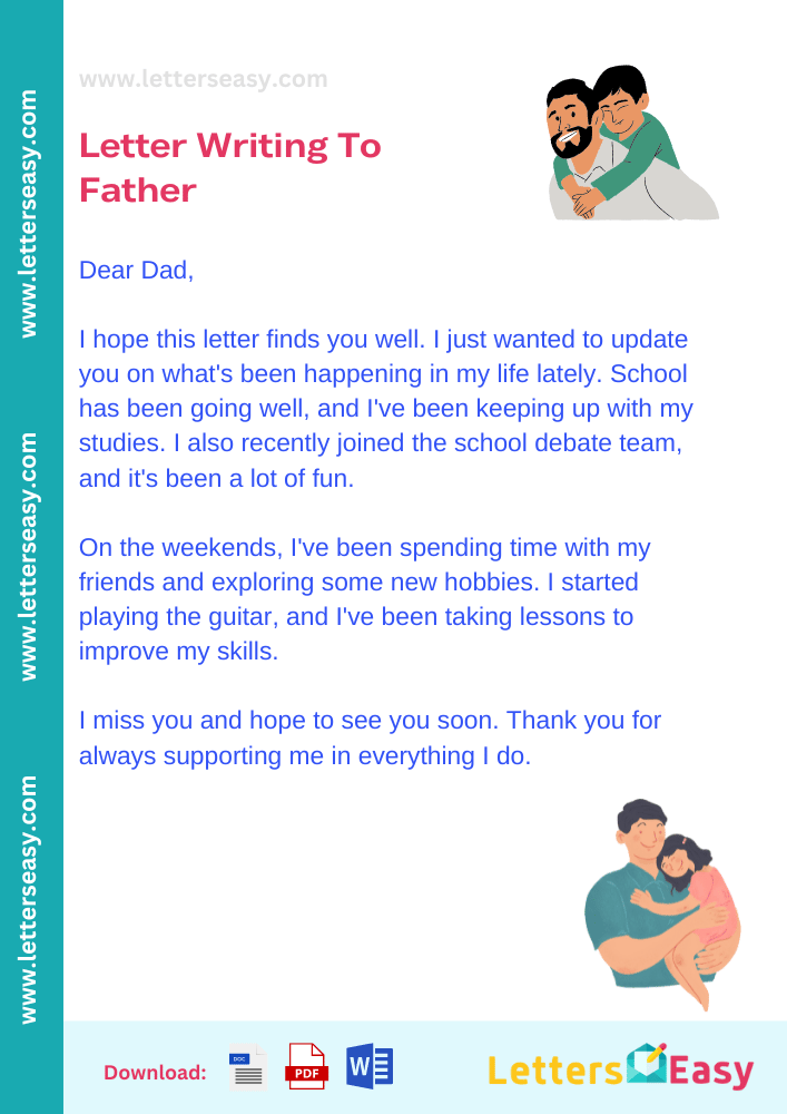 Letter Writing To Father Best 15 Examples Writing Tips Letters Easy