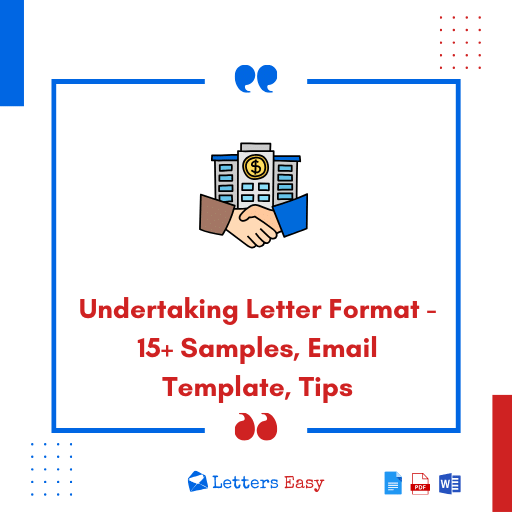 Undertaking Letter Format - 15+ Samples, Email Template, Tips