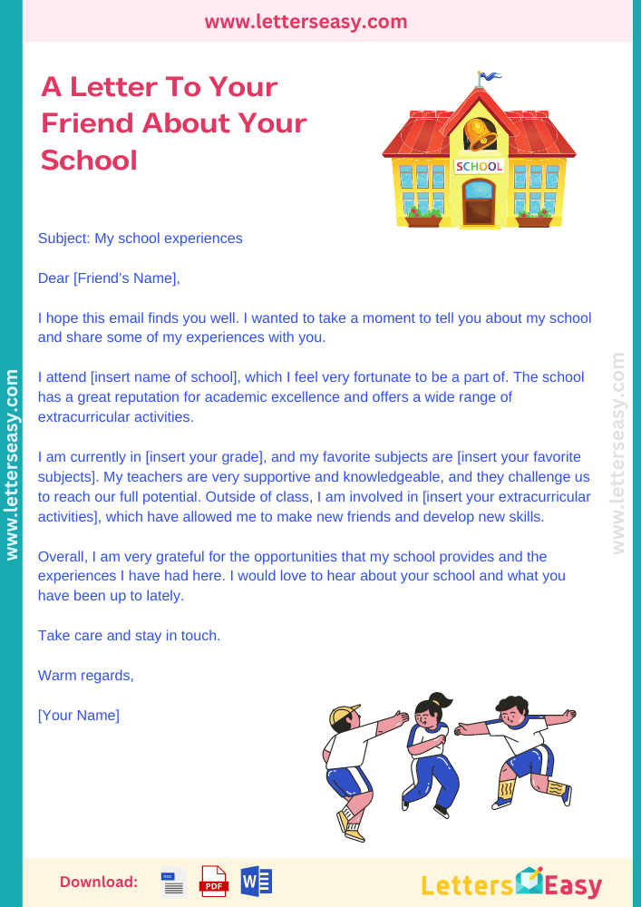 write-a-letter-to-your-friend-about-your-school-example-email