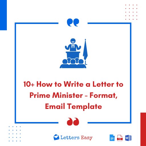 10+ How to Write a Letter to Prime Minister - Format, Email Template