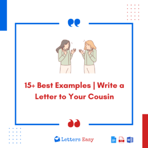 15+ Best Examples | Write a Letter to Your Cousin