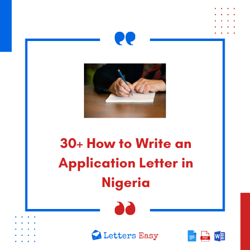 30 How To Write An Application Letter In Nigeria With Templates 