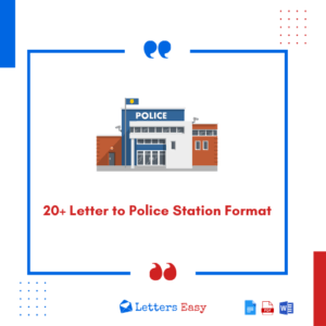 20+ Letter to Police Station Format - Check Writing Tips & Templates