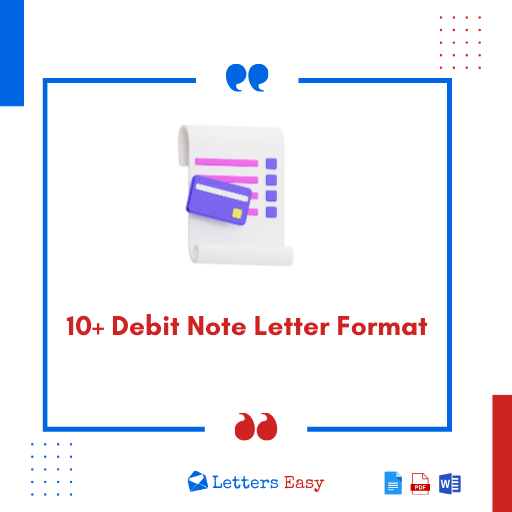 10+ Debit Note Letter Format, Templates, Writing Instructions