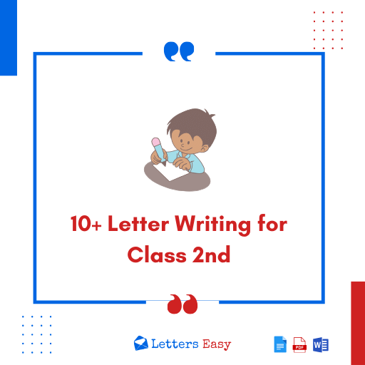 10+ Letter Writing for Class 2nd - Writing Instructions, Samples