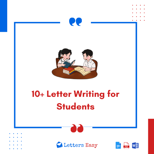 10+ Letter Writing for Students - Check Topics to Write, Examples